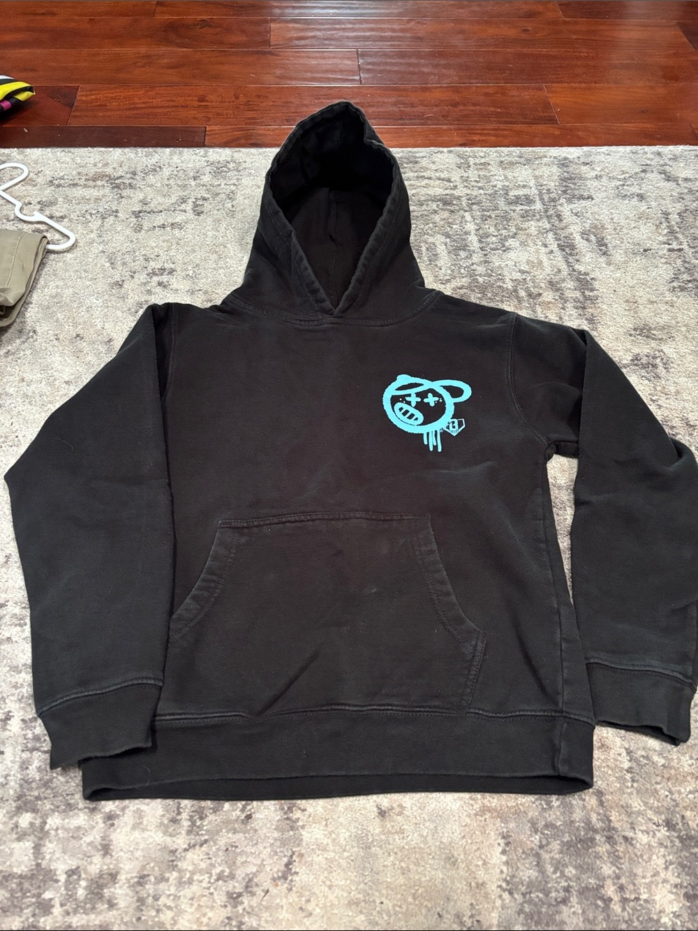 Baseball Lifestyle 101 Black Hoodie Sweatshirt Boys Youth Medium